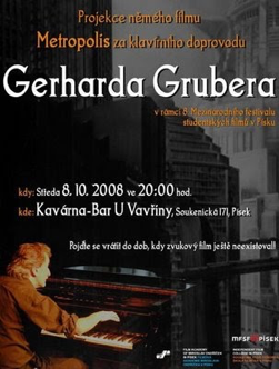 Stummfilmpianist Gerhard Gruber in Pisek, Tschechien