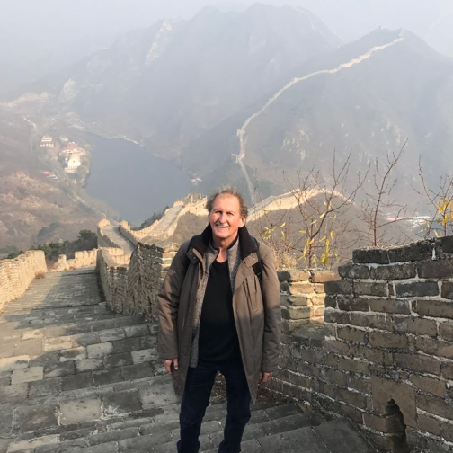 Gerhard Gruber auf der Chinesischen Mauer 2017, Sightseeing