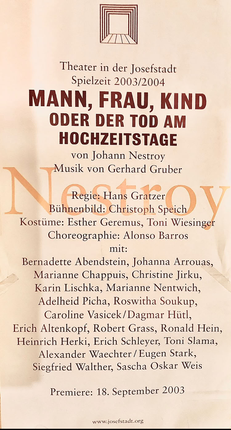Theater in der Josefstadt, Saison 2003/2004