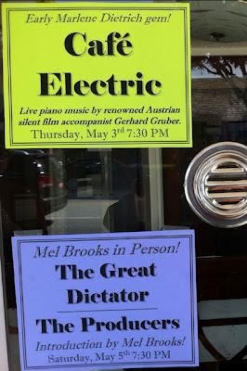 Aero Theatre Poster for Cafe Elektric