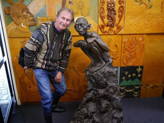 Gerhard Gruber mit Gollum, Gerhard Gruber Filming Locations "Lord of the rings"