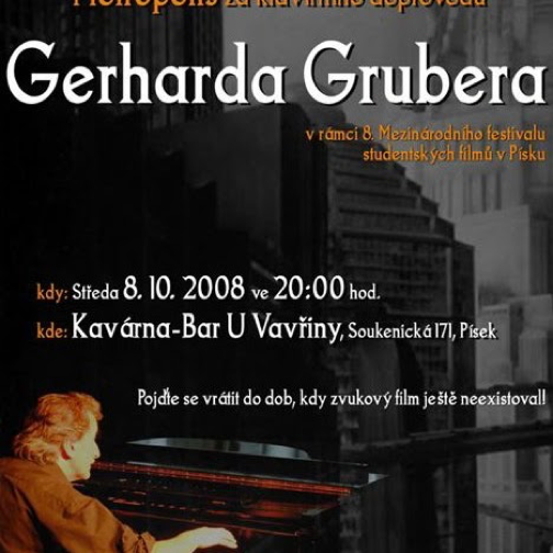 Gerhard Gruber in Pisek auf Einladung der Filmschule