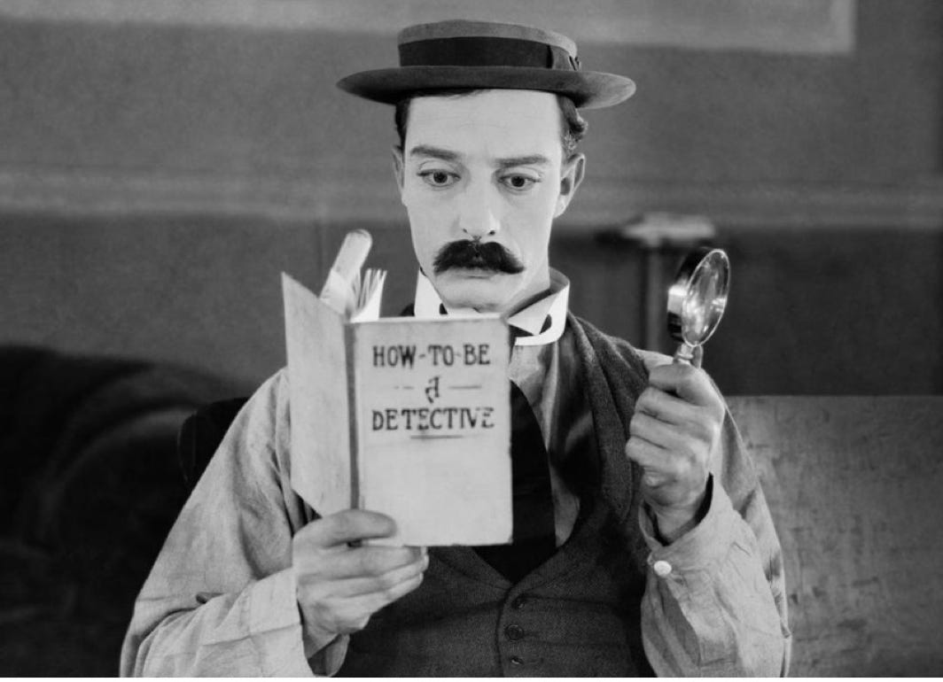 Buster Keaton als Sherlock Junior